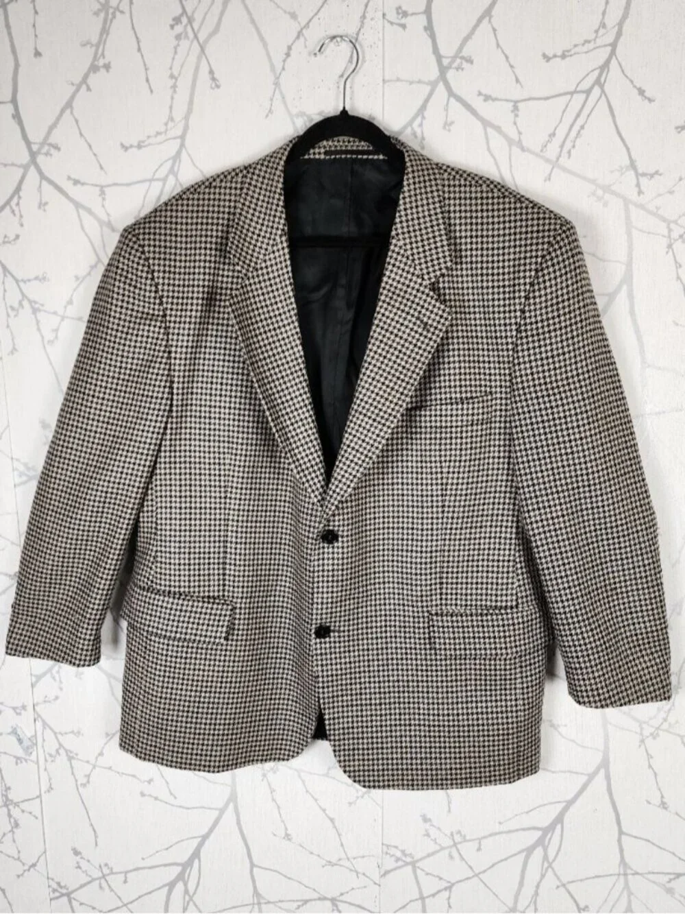 Protocol Houndstooth 100% Wool Blazer Sport Coat